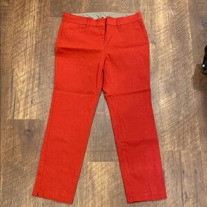 Rafaella Red Straight Leg Capris